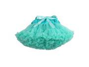 Baby girls chiffon fluffy tutu Princess party skirts Ballet dance wear S Lake Blue