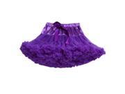 Baby girls chiffon fluffy tutu Princess party skirts Ballet dance wear XS purple