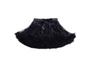 Baby girls chiffon fluffy tutu Princess party skirts Ballet dance wear XS black