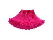 Baby girls chiffon fluffy tutu Princess party skirts Ballet dance wear XS hot pink