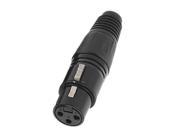 5 Pairs Audio Mic Microphone Adapter XLR 3 Pin Male Female Connector