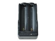 Black Rechargeable Li Ion Battery Charger For 18650 LI ION Battery