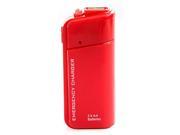 USB Emergency Battery Charger Flashlight for Cellphone iPhone iPod Red