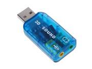 New USB 2.0 Interface 5.1 Stereo Audio Sound Card Adaptor for PC
