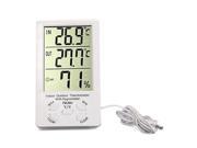 Clock LCD Digital Hygrometer Humidity Thermometer Temperature Meter Gauge