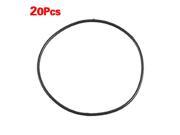 40 x 1mm Rubber Gasket Washer Oil Seal Rings Blk 20 Pcs