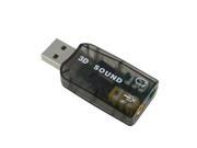 Instantly External 5.1 USB 3D Audio Sound Card Adapter For PC DeskTop Notebook LapTopcreates a Microphone In and Audio jack out from any PC USB port