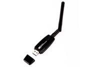 300Mbps 300M USB Wireless Adapter WiFi Lan Network Card IEEE 802.11b g n Antenna