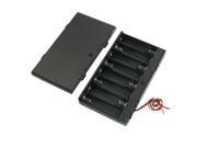 Spring Loaded 8 x 1.5V AA Battery Case Holder Box Storage w Cover