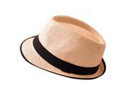 Black Brim Exquisite Candy Color Belt Decorated Simply Designed Sun Hat For Men and Women