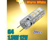 20X G4 1.5W LED BULB REPLACE HALOGEN BULB 12V SMD LED LIGHT BULB LAMPS