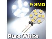 G4 5050 SMD 9 LED Light Pure White Home Car Marine Boat Bulb