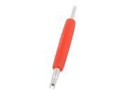 Cars Bikes Red Plastic Grip Tyre Valve Core Remover Removal Tool Key