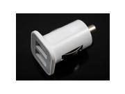 White 3.1A Dual USB Car Charger Adapter For iPad iPad2 iPhone iPod