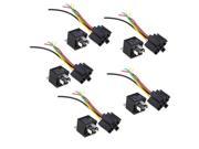 5 Repeater Relay 5 Pin12V 30 40A 5 Cable socket for Car Automotive