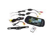 LCD Monitor Car Monitor 7 inch Rearview Mirror Wireless Rear Vision Camera