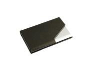 Business Name Card Holder Luxury PU Leather Stainless Steel Multi Card Case Business Name Card Holder Wallet Credit card ID Case Holder Dark Green
