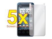5x Premium Clear LCD Screen Protector Cover Guard Shield Flim Kit For HTC EVO SHIFT 4G no cutting is required!