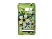 Green Hibiscus Hawaii Flower Protective Hard Case Cover for HTC Evo 4G