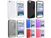 S Shape TPU Rubber Skin Case For iPhone 5 5S