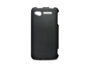 Rubber Coated Plastic Phone Cover Case Black For HTC Merge