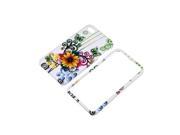 Hard Design Crystal Case Cover for Apple iPhone4 4th Generation 4th Gen White Flower Floral Butterfly