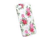 White Flower Slim Fit Hard Case Cover For iPhone 4