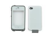 RED PEPPE WATERPROOF SHOCKPROOF HEAVY DUTY DIRT RESISTANT CASE COVER FOR iPHONE4 4S White