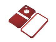 Snap on Case For Apple iPhone 4 iPhone 4S Red with Chrome Stand