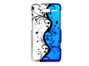 For Motorola Droid RAZR M 4 g LTE XT907 side white and blue silver vine pattern can be divided into thin crust