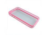 White and Pink Premium Bumper Case for Apple iPhone 4