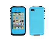 RED PEPPE WATERPROOF SHOCKPROOF HEAVY DUTY DIRT RESISTANT CASE COVER FOR iPHONE4 4S Light Blue