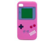 New Hot Pink Gameboy Design Silicone Skin Cover Case for Apple iPhone 4