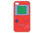 New Red Game Boy Gameboy Silicone Snap on Case Cover For Apple iPhone 4