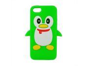 GREEN Penguin Silicone Soft Case Cover for iPhone 5