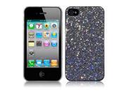For iPhone 4 For iPhone 4G Glitter Back Cover Case Black
