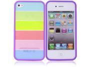 The For iPhone 4 4 s purple rainbow shell