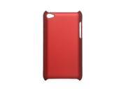 New Premium Rubberized Hard Crystal Case Cover for Apple iPod Touch 4G Red