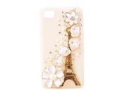 Eiffel Tower Ivory Bling Case Cover For iPhone 5 Protective Skin