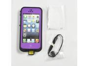 Waterproof Protection Case Cover For Apple iPhone 5 Purple
