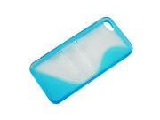Light Blue Hybrid gel with stand TPU Cover Case for iPhone 5