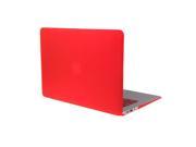 Matte Hard Shell Case Keyboard Protector Cover for MacBook Air 11.6 Red