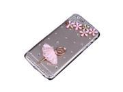 Luxury Clear Transparent Crystal Bling Rhinestone Diamond Dancer Case Hard Back Cover Protective Shell for Apple iPhone 6 Dancer