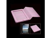 Hot Sale! Faux Leather Ultra Pink Magnetic Closure Cover Case for Apple IPad