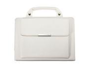 White Handbag PU Leather Smart Stand Cover With Holder Pouch for iPad