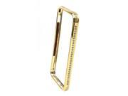 Luxury Crystal Rhinestone Diamond Bling Metal Case Cover Bumper For iPhone 5 Tyrant gold with diamond