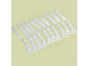 THZY 10Pcs Hook and Loop Cable Cord Ties White