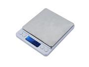 High Accuracy Mini Electronic Digital Platform Jewelry Scale Weighing Balance with Two Trays Portable 500g 0.01g Counting Function Blue LCD g ct dwt ozt oz gn