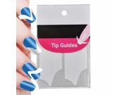3 * Pack Beauty French Manicure Nail Art Form Fringe Guides Sticker DIY Stencil 01