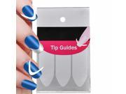 3 * Pack Beauty French Manicure Nail Art Form Fringe Guides Sticker DIY Stencil 11